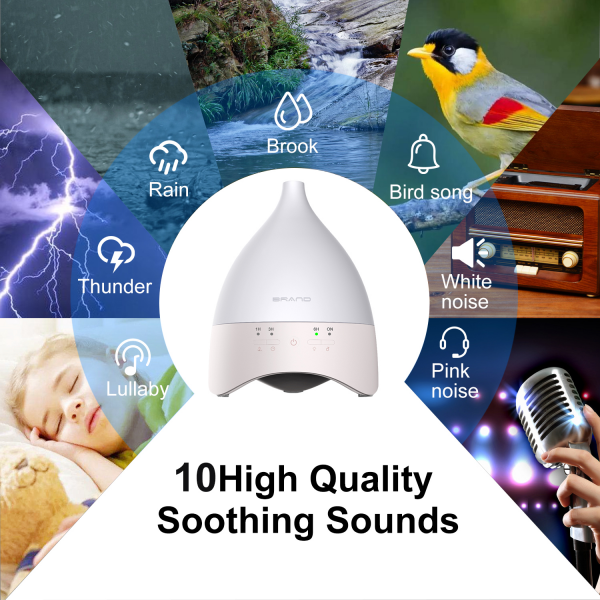 White Noise Humidifier Essential Oil Aroma Diffuser